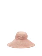 Matchesfashion.com Federica Moretti - Silk Jacquard Bucket Hat - Womens - Pink