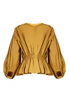 Sonia Rykiel Puff-sleeved Cropped Cotton-poplin Blouse