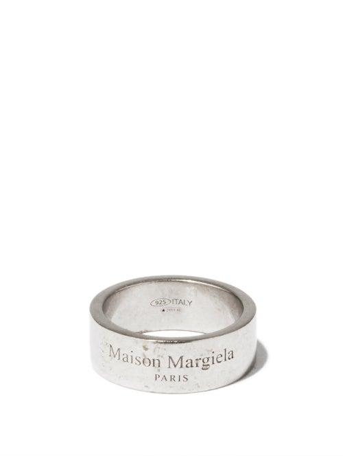 Matchesfashion.com Maison Margiela - Logo-engraved Silver Ring - Mens - Silver