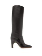 Matchesfashion.com Gabriela Hearst - Rimbaud Patent And Smooth Leather Knee-high Boots - Womens - Black