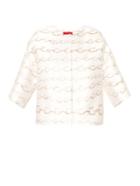 Moncler Gamme Rouge Chain-jacquard Duchess-satin Cropped Jacket