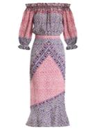 Saloni Grace Paisley-print Silk Crepe De Chine Dress