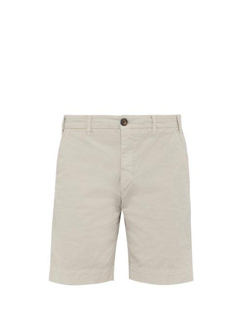 Matchesfashion.com J.w. Brine - Chris Stretch Cotton Twill Shorts - Mens - Grey