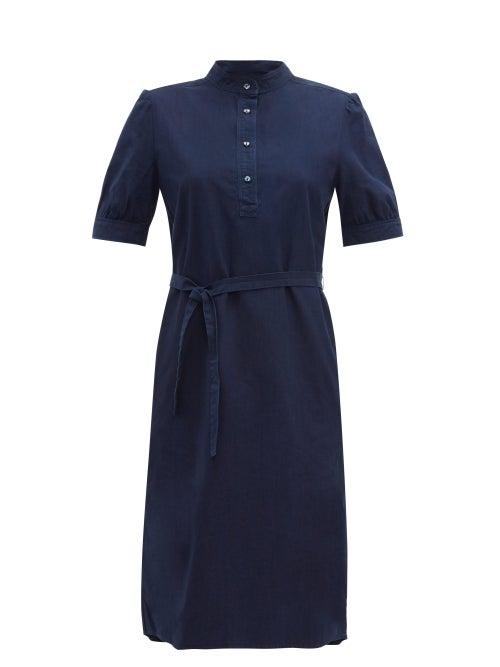 Matchesfashion.com A.p.c. - Clea Cotton Dress - Womens - Indigo