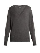 Matchesfashion.com Tomas Maier - V Neck Cashmere Sweater - Womens - Light Grey