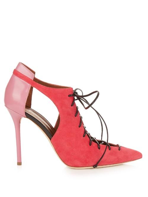 Malone Souliers Montana Suede And Leather Pumps