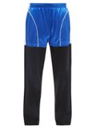 Matchesfashion.com Balenciaga - Bi-colour Jersey Track Pants - Mens - Black Blue