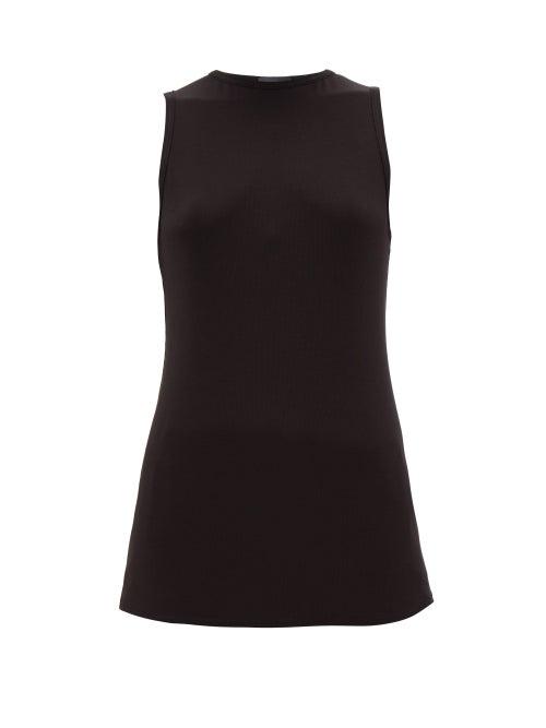 Matchesfashion.com Wone - Sleeveless Round Neck T Shirt - Womens - Black