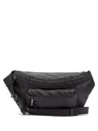 Matchesfashion.com Balenciaga - Striped Logo Belt Bag - Womens - Black