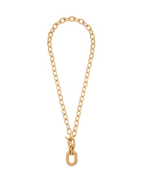 Matchesfashion.com Paco Rabanne - Hoop-pendant Chain Necklace - Womens - Gold