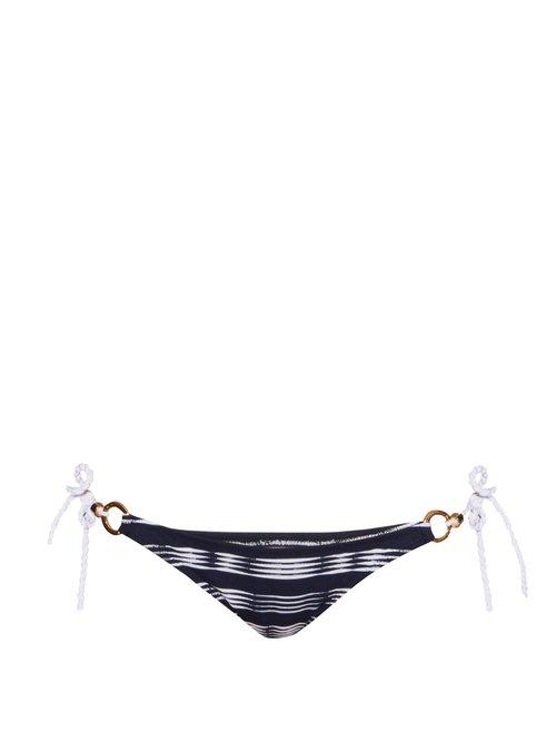 Matchesfashion.com Heidi Klein - Carolina Tie Side Bikini Briefs - Womens - Blue Multi