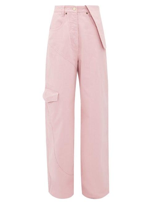 Matchesfashion.com Jacquemus - Nmes Cotton Wide Leg Jeans - Womens - Pink