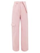 Matchesfashion.com Jacquemus - Nmes Cotton Wide Leg Jeans - Womens - Pink