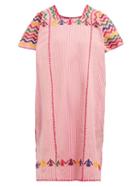 Matchesfashion.com Pippa Holt - No.106 Embroidered Cotton Kaftan - Womens - Pink Multi