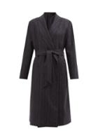Blaz Milano - Ferien Whistler Single-breasted Wool-blend Coat - Womens - Navy Stripe