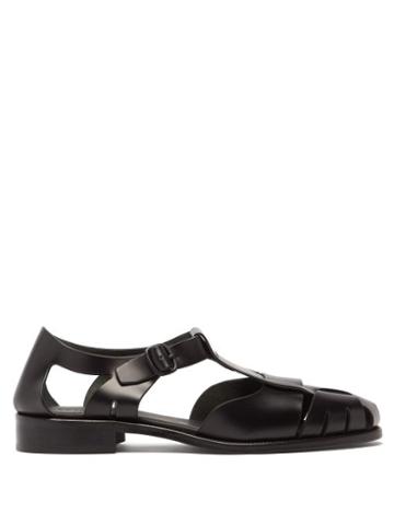 Hereu - Pesca Cutout Leather Sandals - Womens - Black