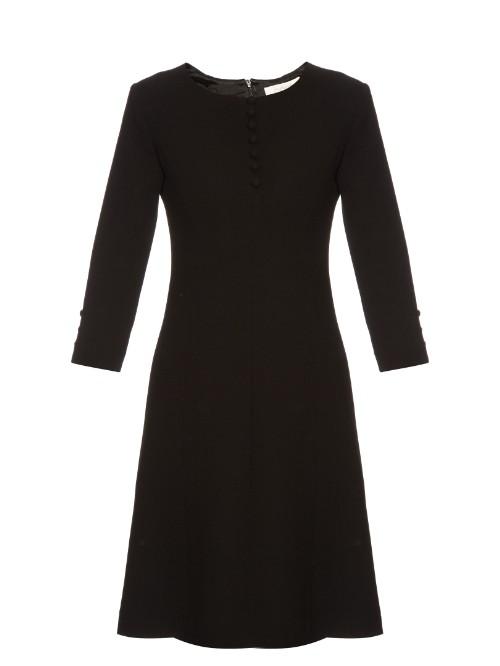 Goat Carlotta Button-up Double Wool-crepe Dress