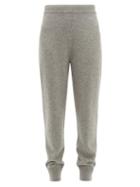 Matchesfashion.com Prada - Mid Rise Cashmere Track Pants - Womens - Grey