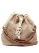 See By Chlo - Cleme Suede And Leather Shoulder Bag - Womens - Grey
