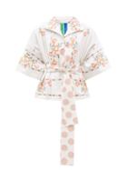 Ladies Rtw Rianna + Nina - Kendima Belted Embroidered Cotton Blouse - Womens - Multi
