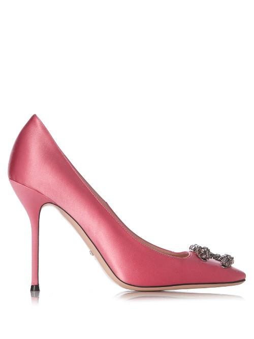 Gucci Dionysus Satin Pumps