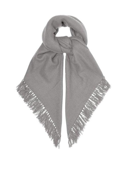 Matchesfashion.com Isabel Marant - Zila Cashmere And Wool Blend Frayed Scarf - Womens - Grey