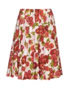 Matchesfashion.com Emilia Wickstead - Polly Floral Print A Line Skirt - Womens - Pink Print