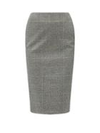 Matchesfashion.com Alexander Mcqueen - High-rise Prince Of Wales-check Pencil Skirt - Womens - Grey Multi