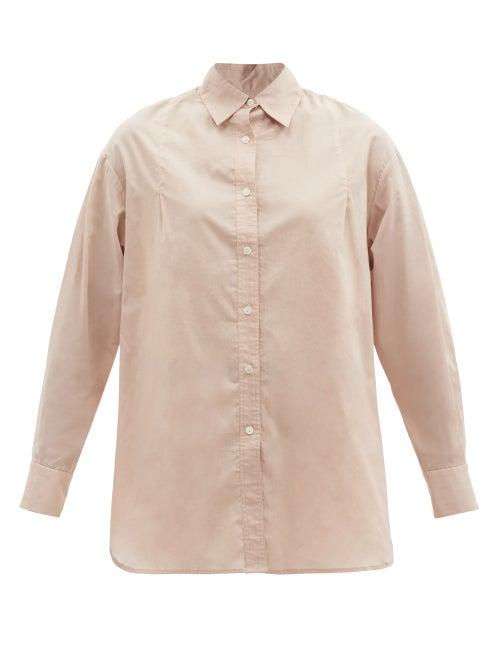 Matchesfashion.com Loup Charmant - Boyfriend Cotton-poplin Shirt - Womens - Natural 9501