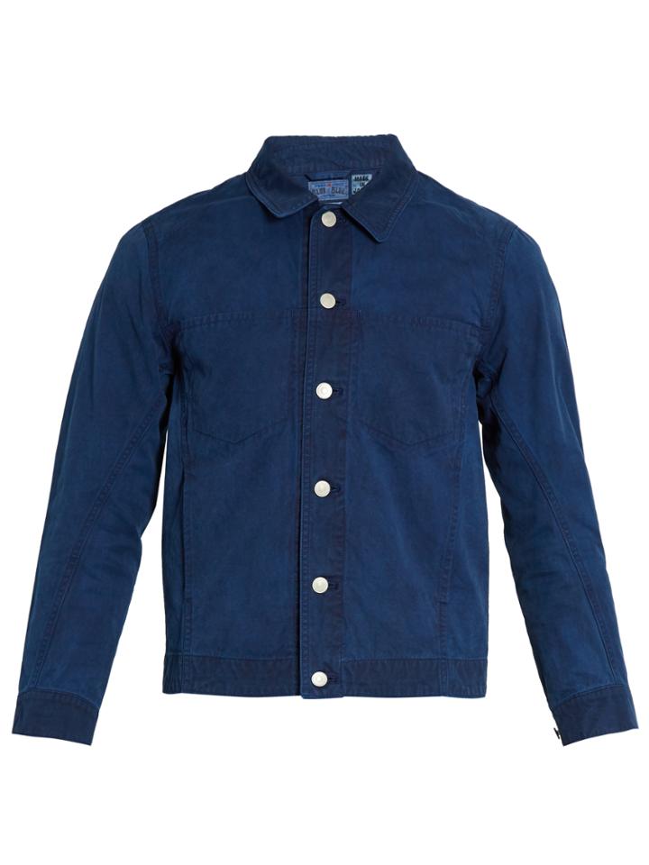 Blue Blue Japan Point-collar Cotton Jacket