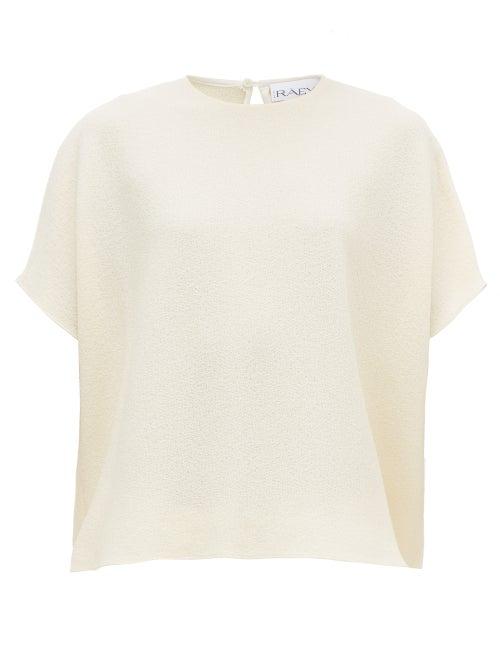Matchesfashion.com Raey - Square Wool Crepe Top - Womens - Ivory