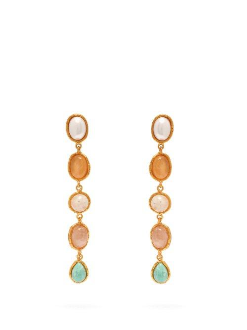 Matchesfashion.com Sylvia Toledano - Multi Stone Drop Earrings - Womens - Multi