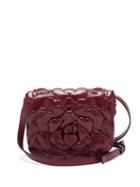 Matchesfashion.com Valentino Garavani - Atelier Petal-embellished Leather Crossbody Bag - Womens - Red