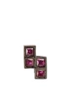 Ileana Makri Ruby & Oxidised White-gold Earring
