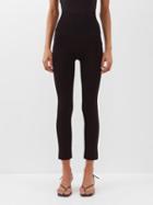 Khaite - Harmony High-rise Jersey Leggings - Womens - Black