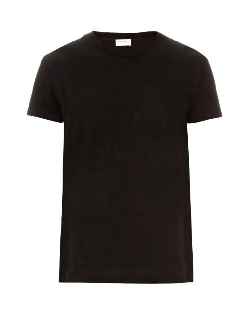 Saint Laurent Crew-neck Cotton-jersey T-shirt