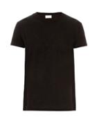 Saint Laurent Crew-neck Cotton-jersey T-shirt