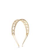 Matchesfashion.com Rosantica By Michela Panero - Oasis Crystal Embellished Headband - Womens - Gold