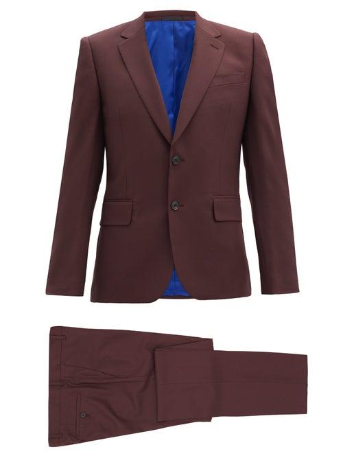 Matchesfashion.com Paul Smith - Single-breasted Wool Soho-fit Suit - Mens - Burgundy