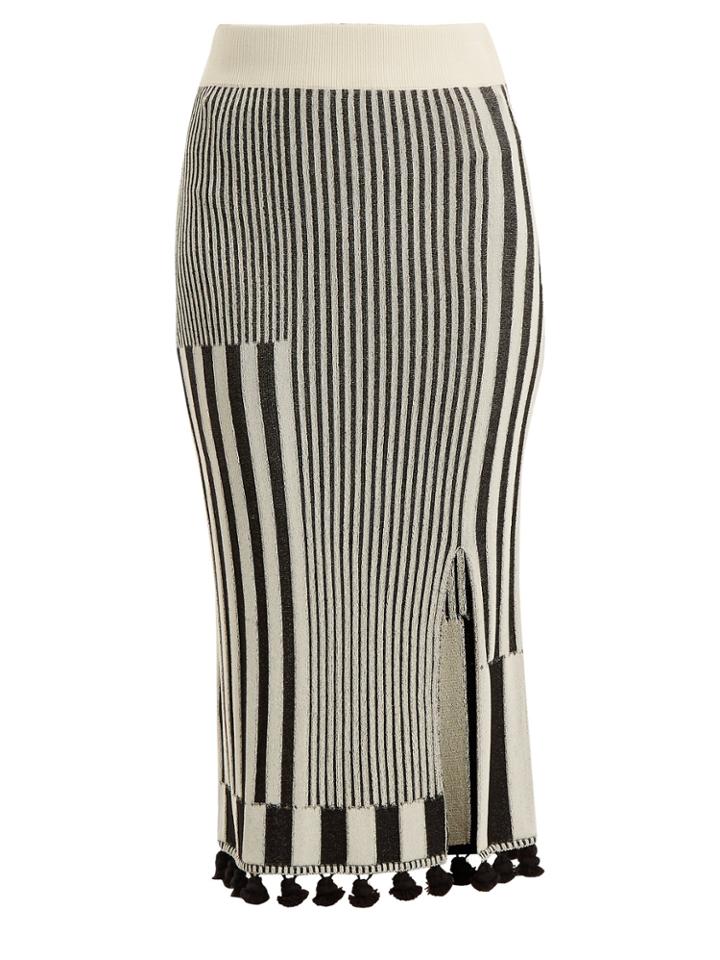 Altuzarra Spire Tasselled Stretch-knit Skirt