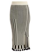 Altuzarra Spire Tasselled Stretch-knit Skirt