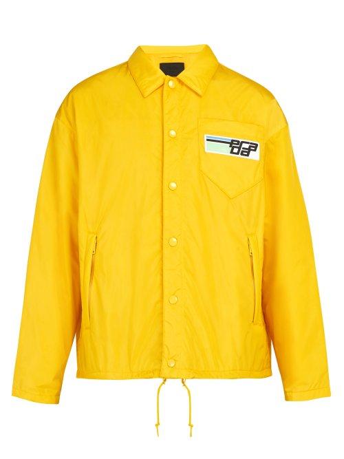 Matchesfashion.com Prada - Padded Nylon Jacket - Mens - Yellow