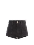 Matchesfashion.com Isabel Marant - Deverson Denim Shorts - Womens - Black
