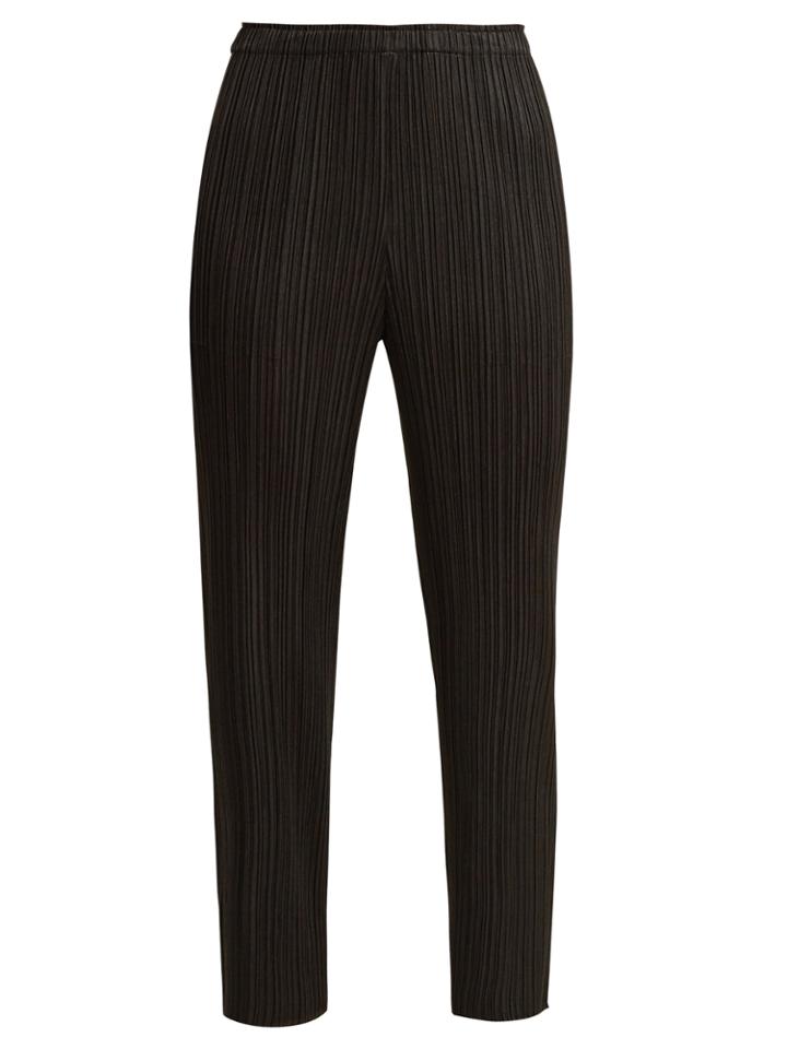 Pleats Please Issey Miyake Straight-leg Pleated Trousers