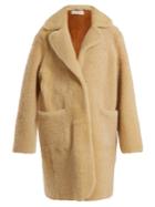 Natasha Zinko Reversible Single-breasted Shearling Coat