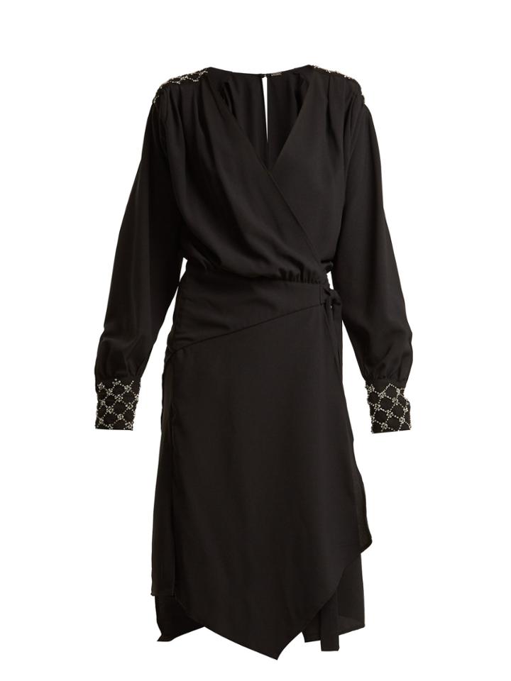 Dodo Bar Or Mirella Crystal-embellished Stretch-crepe Dress