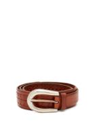 Matchesfashion.com Brunello Cucinelli - Woven-leather Belt - Mens - Brown