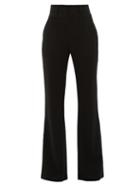 Matchesfashion.com Altuzarra - Zeke High-rise Pintucked Crepe Tailored Trousers - Womens - Black