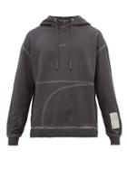 Matchesfashion.com A-cold-wall* - Logo Print Cotton Hooded Sweatshirt - Mens - Grey