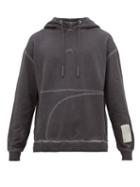 Matchesfashion.com A-cold-wall* - Logo Print Cotton Hooded Sweatshirt - Mens - Grey